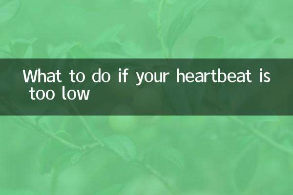 Cosa fare se il battito cardiaco è troppo basso