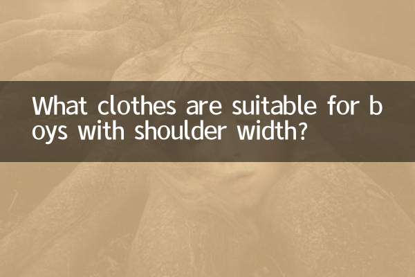 Quels vêtements conviennent aux garçons ayant des épaules larges ?