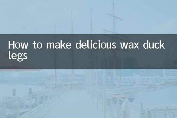 Comment faire de délicieuses cuisses de canard ciré