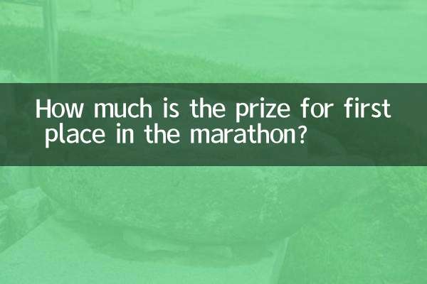How much is the prize for first place in the marathon?