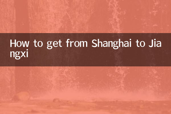 上海から江西省への行き方