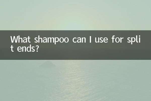 갈라진 머리에는 어떤 샴푸를 사용할 수 있나요?