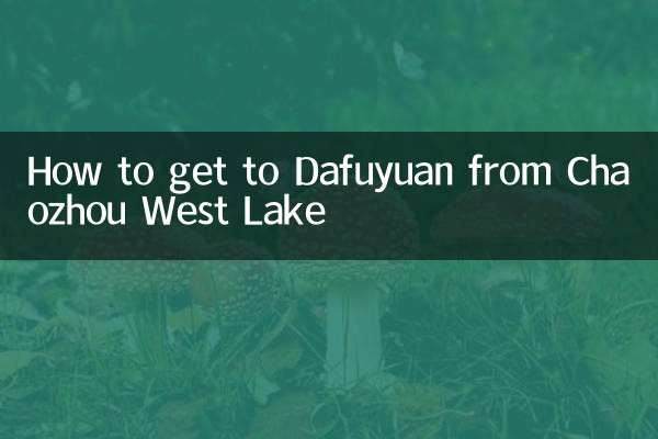 Cómo llegar a Dafuyuan desde el lago del oeste de Chaozhou
