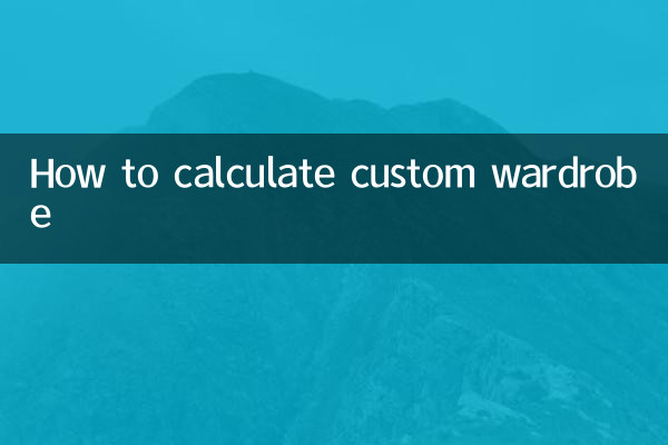 Comment calculer une garde-robe personnalisée