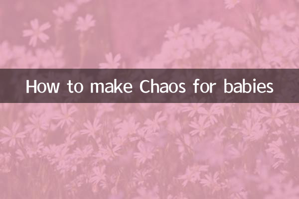Wie man Chaos für Babys macht
