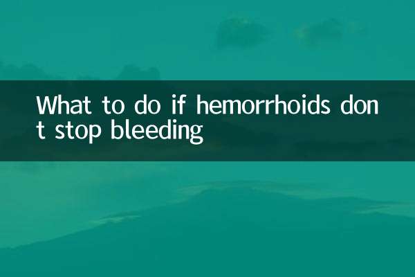 Was tun, wenn Hämorrhoiden nicht aufhören zu bluten?