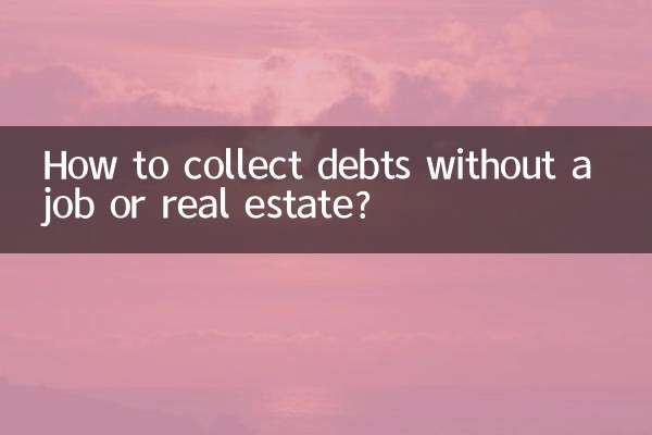 Как взыскать долги не имея работы и недвижимости?