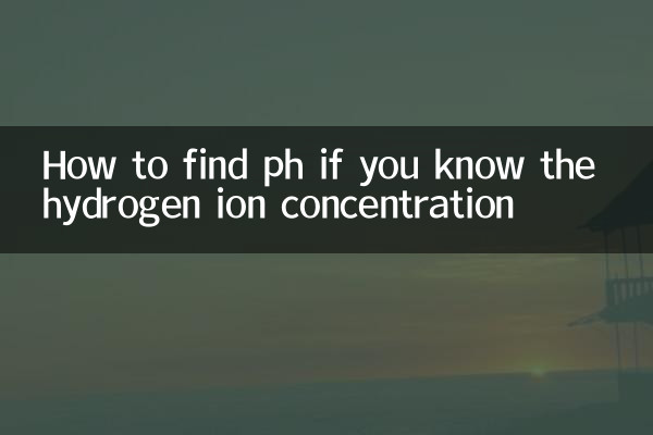 كيفية العثور على الرقم الهيدروجيني إذا كنت تعرف تركيز أيون الهيدروجين