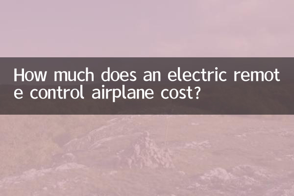 How much does an electric remote control airplane cost?