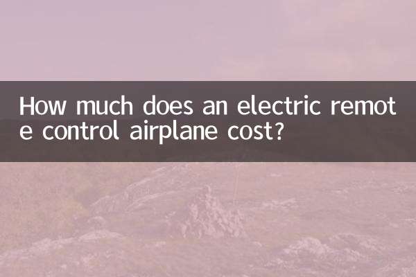 How much does an electric remote control airplane cost?