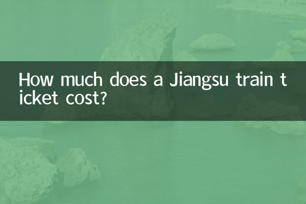 Wie viel kostet ein Jiangsu-Zugticket?
