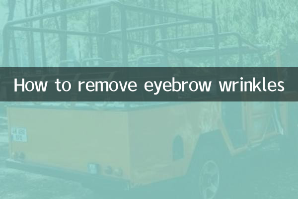 So entfernen Sie Augenbrauenfalten