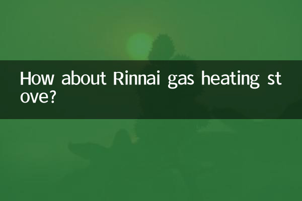 How about Rinnai gas heating stove?