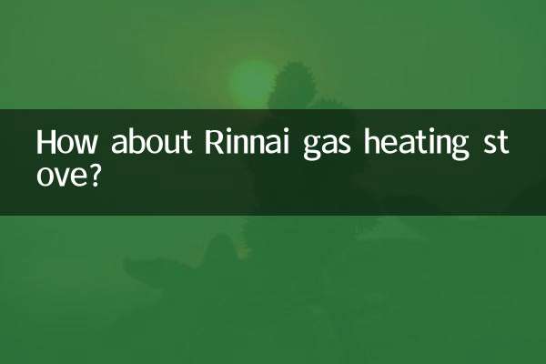 How about Rinnai gas heating stove?