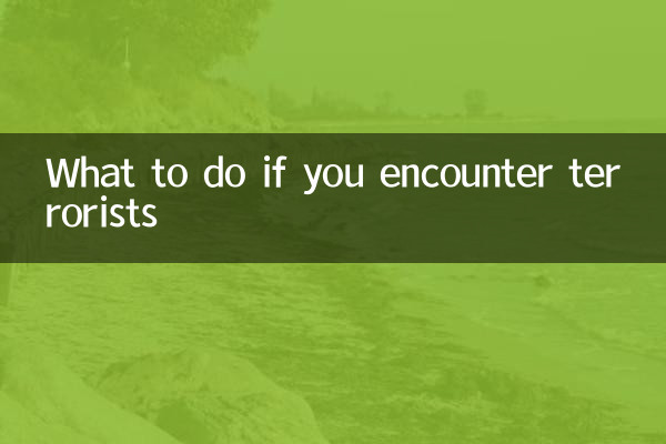 Que faire si vous rencontrez des terroristes