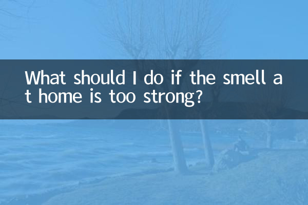 Was soll ich tun, wenn der Geruch zu Hause zu stark ist?