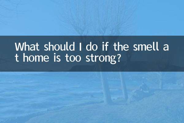 Was soll ich tun, wenn der Geruch zu Hause zu stark ist?