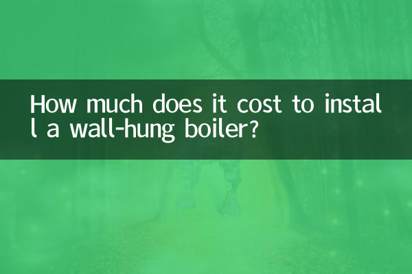 How much does it cost to install a wall-hung boiler?