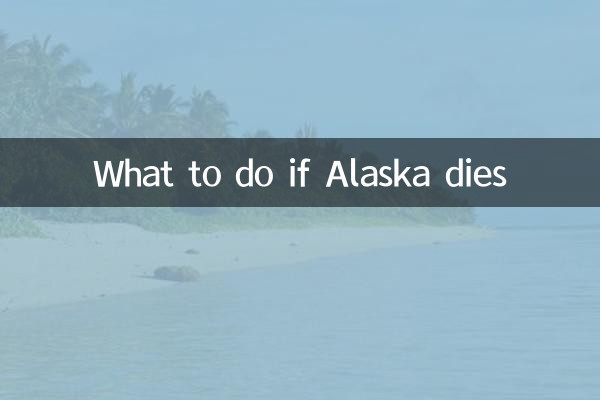 Was tun, wenn Alaska stirbt?