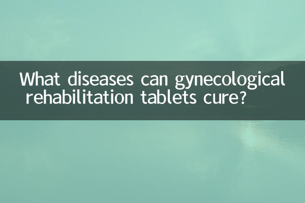 Quali malattie possono curare le compresse di riabilitazione ginecologica?