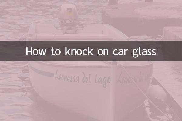 So klopfen Sie an Autoglas