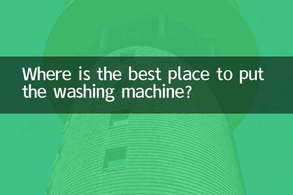 Wo stelle ich die Waschmaschine am besten auf?