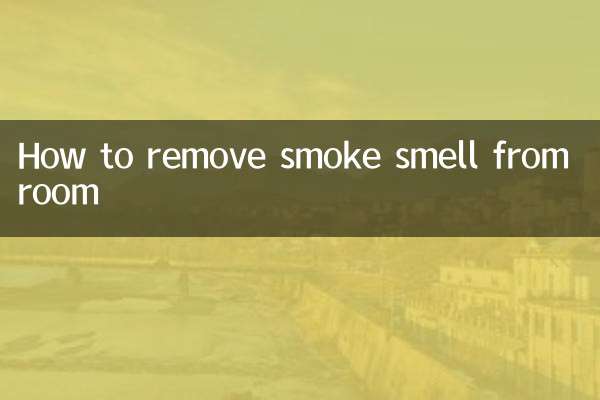 Cómo eliminar el olor a humo de la habitación