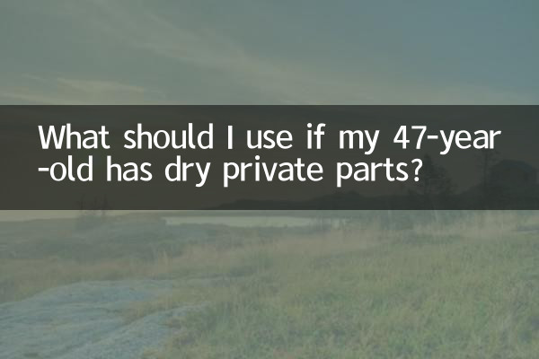 Cosa devo usare se il mio 47enne ha le parti intime secche?