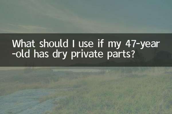 ¿Qué debo usar si mi mujer de 47 años tiene las partes íntimas secas?
