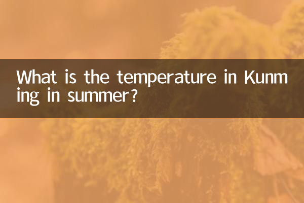 Qual é a temperatura em Kunming no verão?