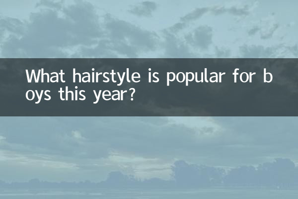 올해 남자아이들에게 어떤 헤어스타일이 인기가 있을까요?