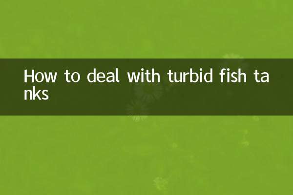 Cómo lidiar con peceras turbias