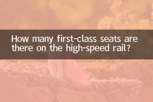 ¿Cuántos asientos de primera clase hay en el tren de alta velocidad?
