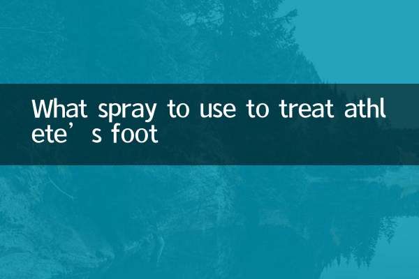 Quel spray utiliser pour traiter le pied d'athlète