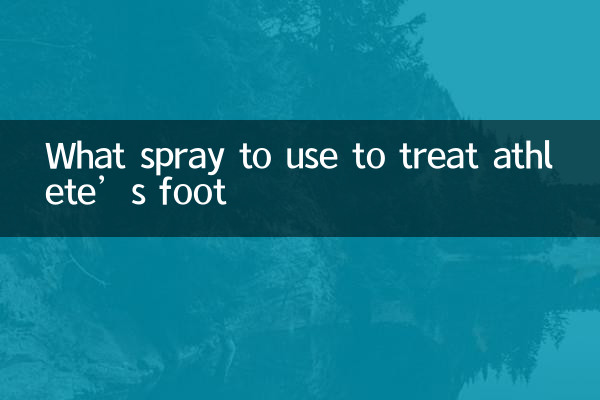 Quel spray utiliser pour traiter le pied d'athlète