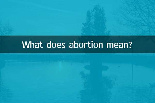 O que significa aborto?