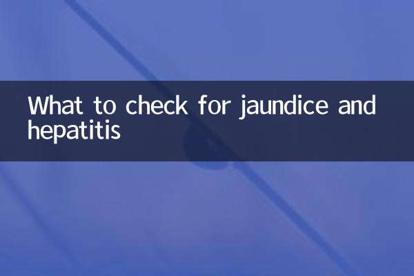 Was ist bei Gelbsucht und Hepatitis zu überprüfen?