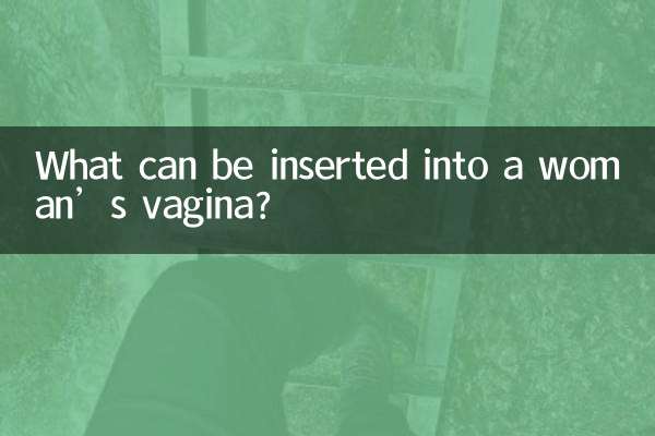 What can be inserted into a woman’s vagina?