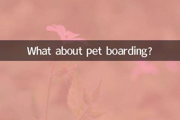 E quanto ao alojamento para animais de estimação?