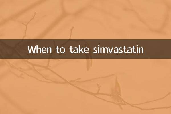When to take simvastatin