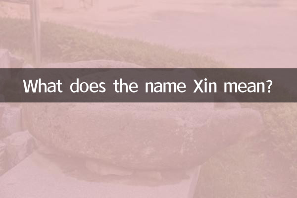 What does the name Xin mean?