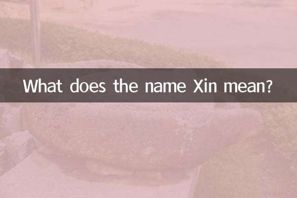 ¿Qué significa el nombre Xin?