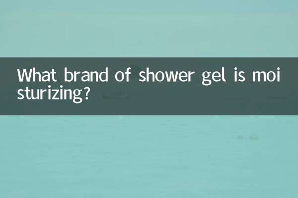 Quelle marque de gel douche est hydratante ?