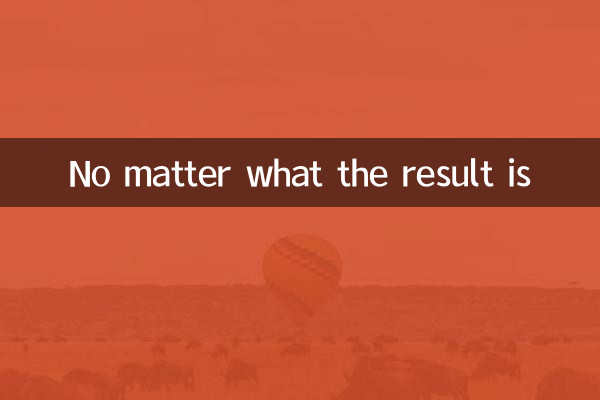 Não importa qual seja o resultado