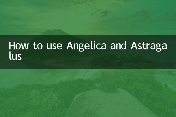 アンゼリカとレンゲの使い方