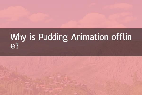 Perché Pudding Animation è offline?