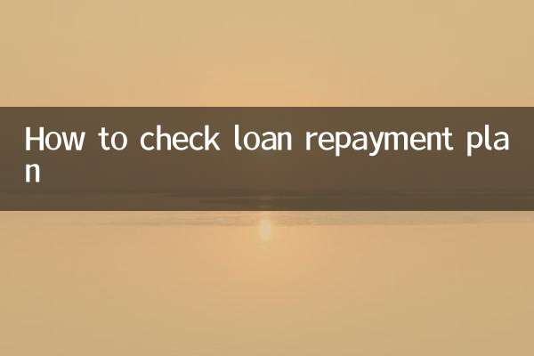 怎麼查貸款還款計劃