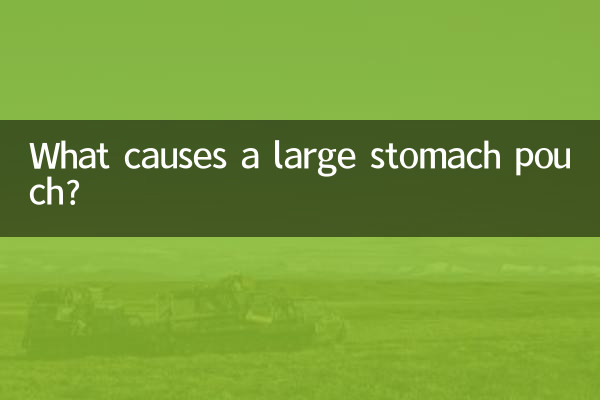 お腹の袋が大きくなる原因は?