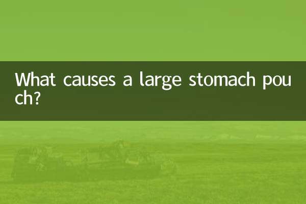 お腹の袋が大きくなる原因は？