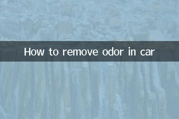 Come rimuovere l'odore dall'auto